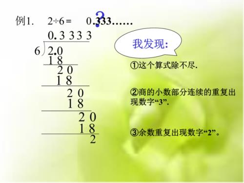 余数和小数点的区别