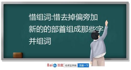 可惜的惜组组词