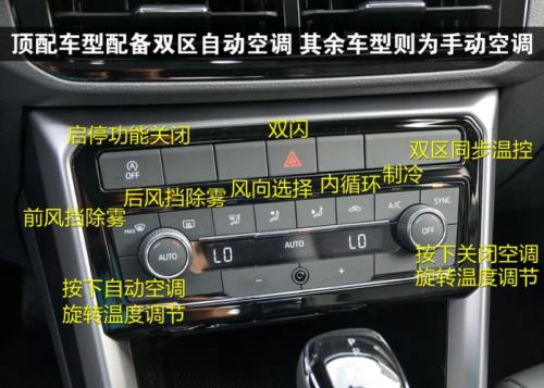 大众仪表空调显示如何看