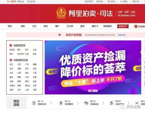 法院拍卖的商铺是划线为标准吗