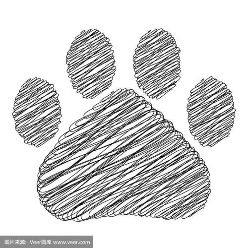 小猫画什么脚印