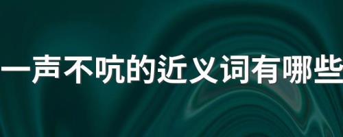无论近义词语有哪些