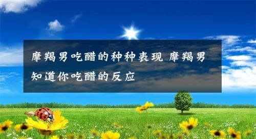 吃醋表现
