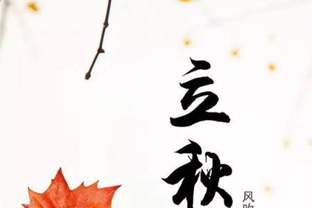 立秋晴一天的意思