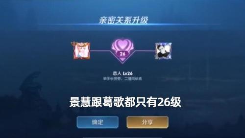 王者荣耀亲密度一开始是多少