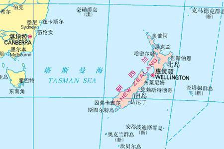新西兰在地图什么位置