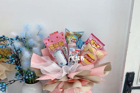零食花束不用花泥怎么包