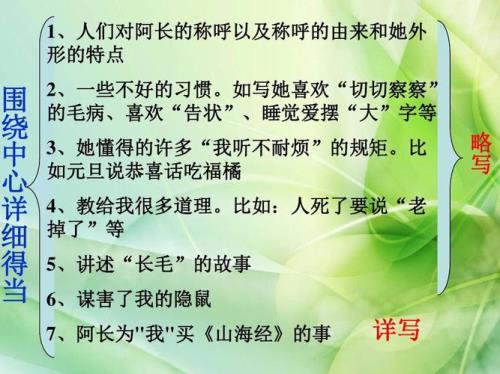 阿长与山海经好句赏析10句
