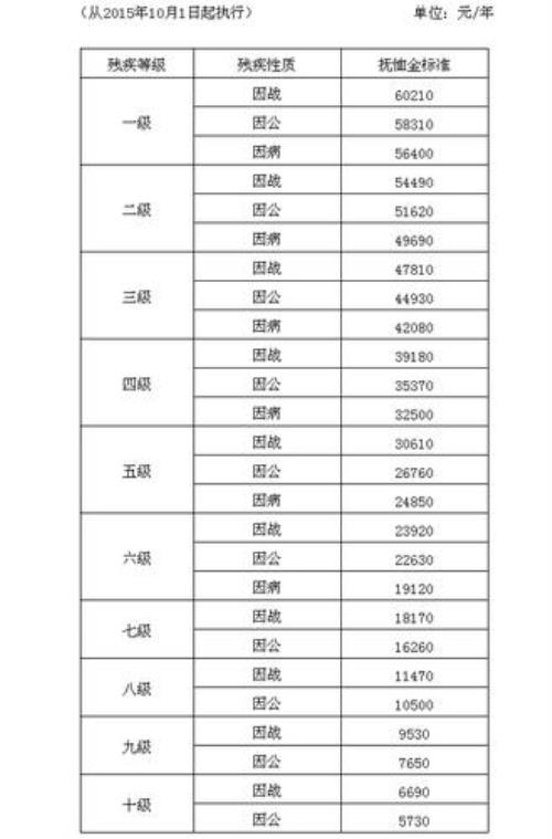 河北省残疾人社保缴费标准