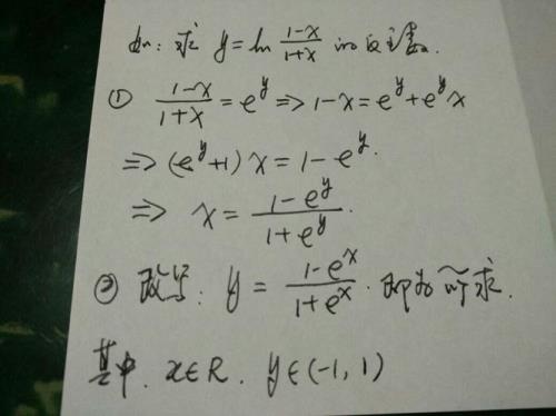 求反函数的9种方法及例题