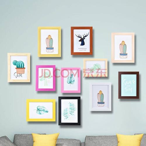 大小一样6个方形相框怎么挂好看