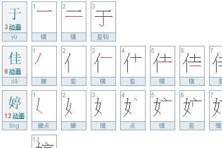 佳字一共多少笔画