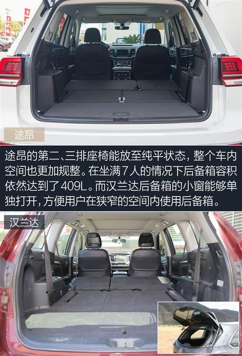 汉兰达内部空间尺寸