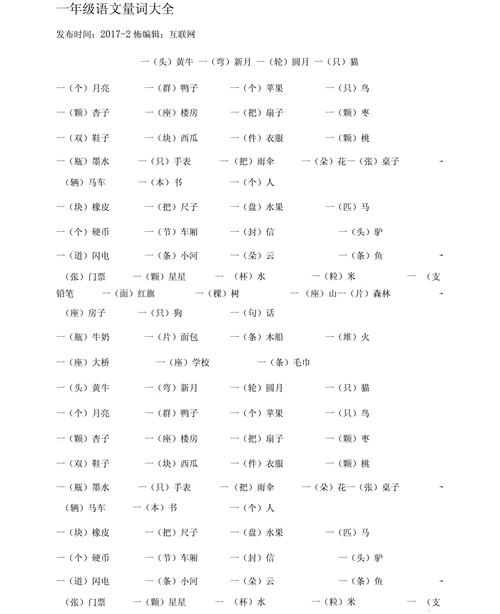 一什么梁量词