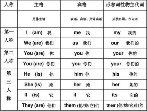 my的名词性物主代词