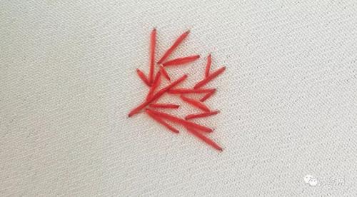 苏绣柳树干的绣法
