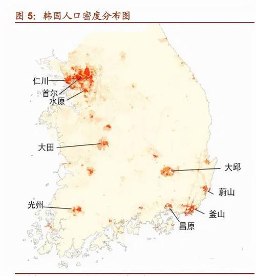 韩国国土面积和人口数