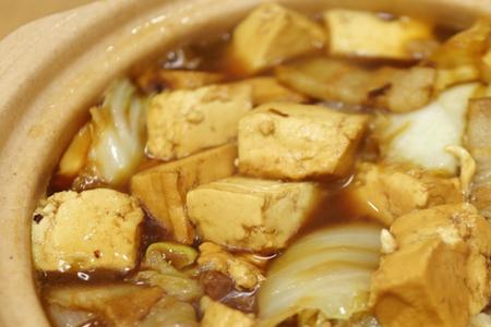 豆腐白菜煲做法