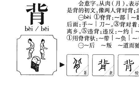 背冲担读音