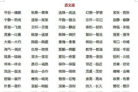 所的近义词反义词