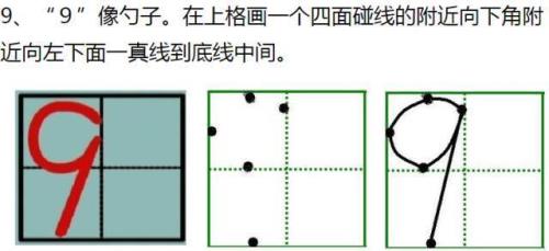 目的田字格写法图