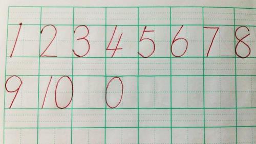 数字5的正确写法笔顺