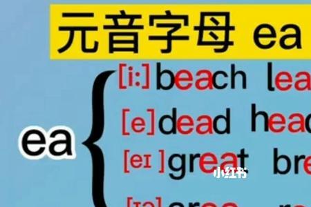 ea组合的发音三句口诀如何区分