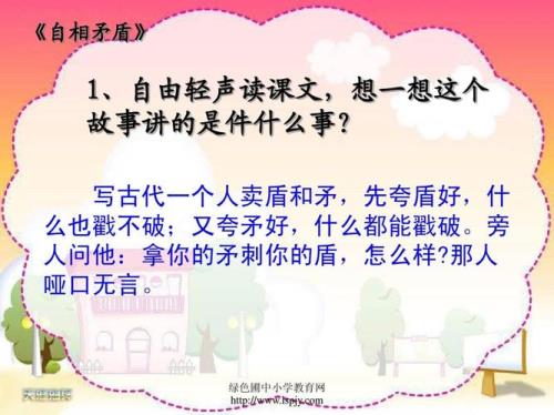 自相矛盾中誉的意思