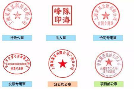 民营企业的公章有哪些