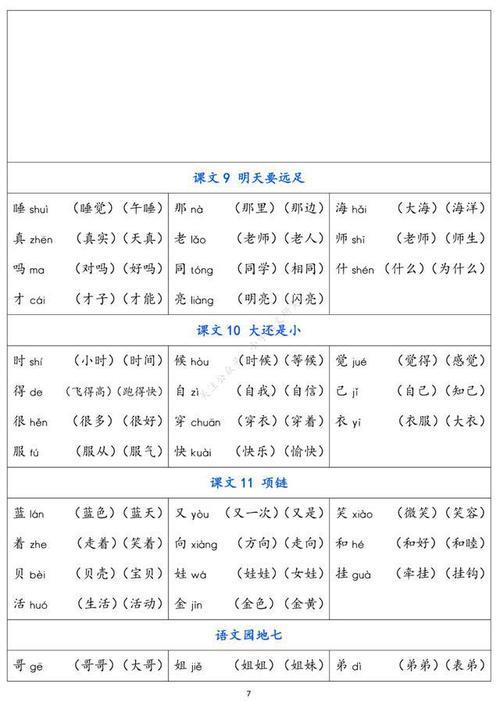 才组词一年级