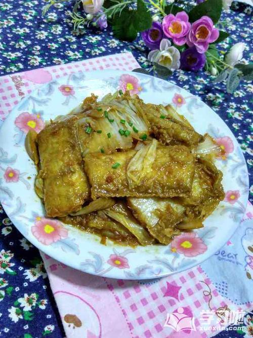 青鱼扒白菜的做法