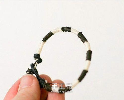 怎么用两根绳子编手链