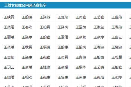名字推荐女生专属