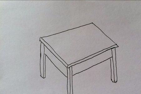 摆桌子简笔画