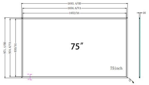 75英寸等于多少厘米