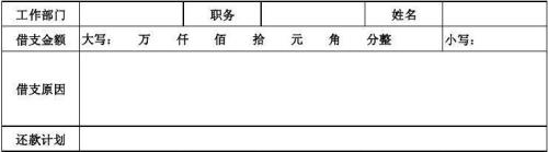借支条手写怎么写