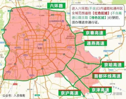 北京外埠货车辆限行规定