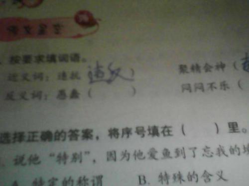 警告的反义词是什么