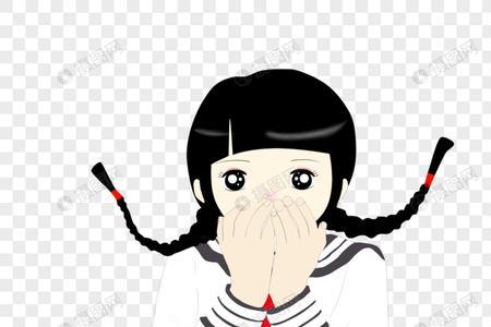 捂嘴女生头像什么意思