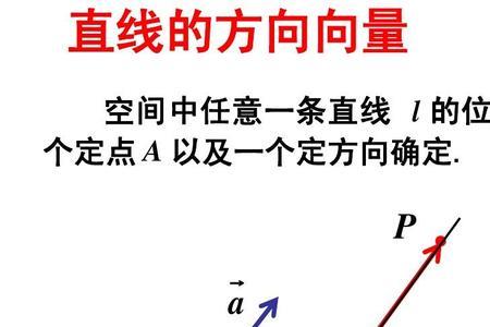 为什么直线的方向向量有两个