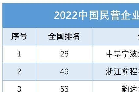 宁波十大民企排名
