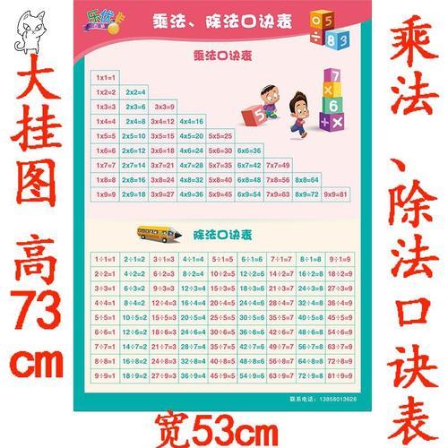 除法表口诀儿歌完整版