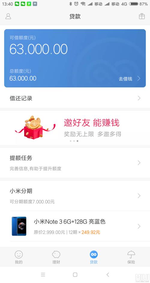 小米分期额度刚开始有多少