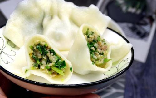 香菜素馅饺子正宗做法