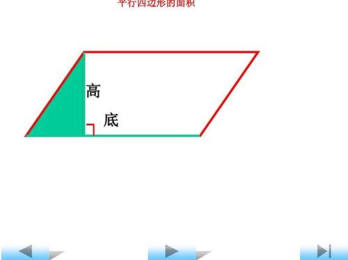 平行四边形的高可以在外面吗