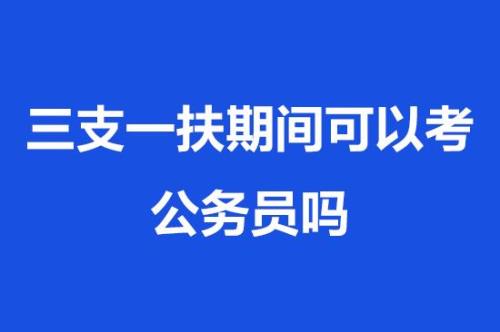 三支一扶考上公务员有试用期吗