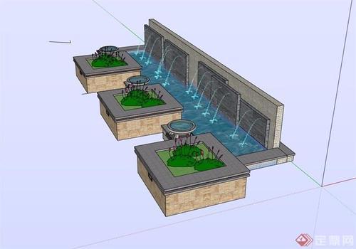 方形水池装模方法