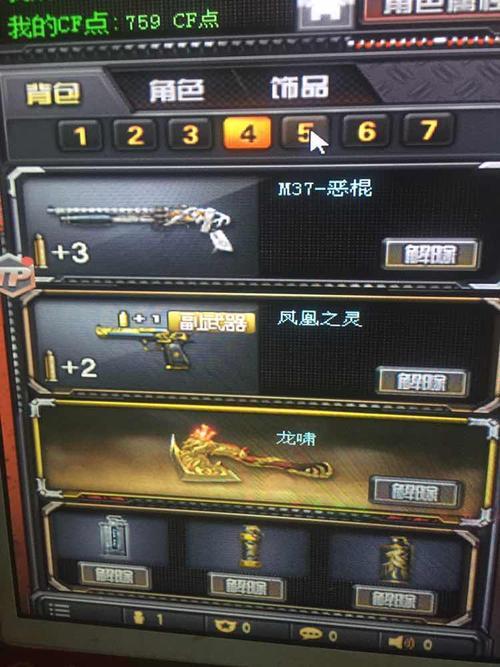 cf两个炫彩背包能同时用吗