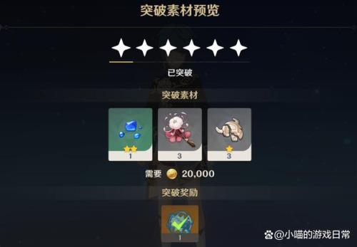 行秋突破升什么属性