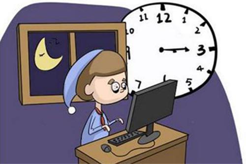 大学生熬夜标题